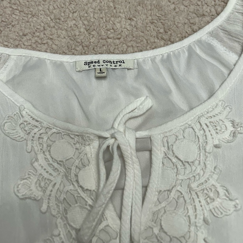Speed Control Cream Mini Dress - Picture 6 of 10